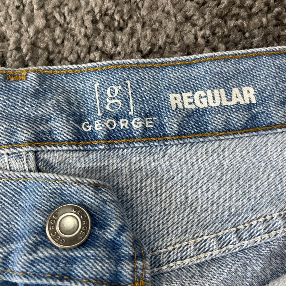 George jeans light blue very distressed denim jeans size 30x 30 - Picture 8 of 14